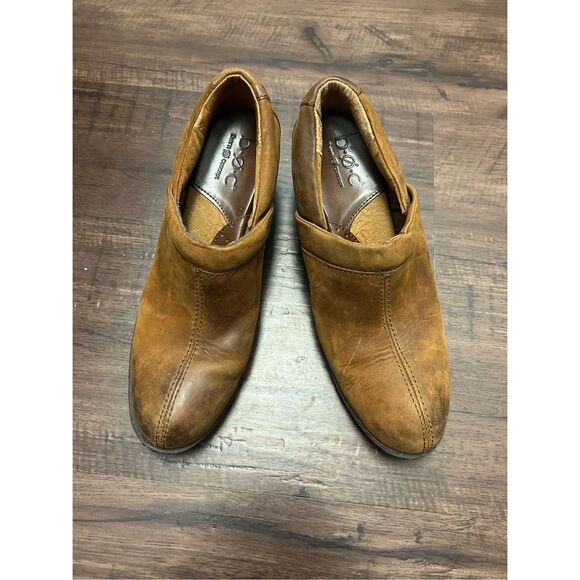 BOC Born Shoes Camel Brown Oiled Nubuck Distressed Leather Shooties, Sz 8.5 - Picture 8 of 9